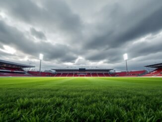 Aberdeen Football Club logo with matchday atmosphere