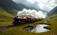 Alan Cumming exploring Scotland on the Royal Scotsman train