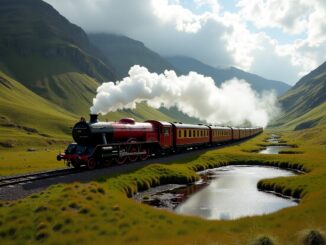 Alan Cumming exploring Scotland on the Royal Scotsman train