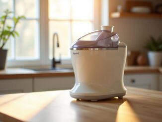 Various ice cream makers for home use displayed