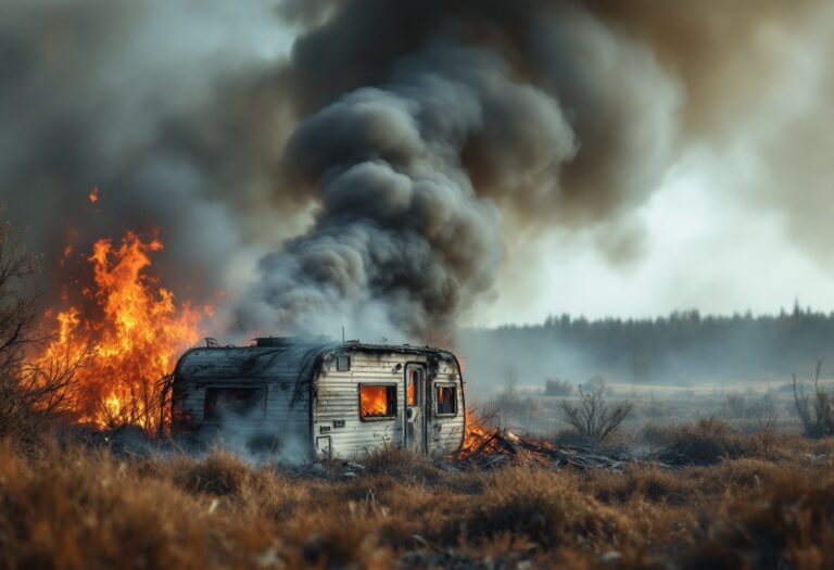 Caravan Fire Investigation in Aviemore