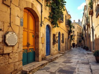 A stunning view of Valletta's historic architecture