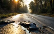 Scene of fatal crash near Torphins involving a car