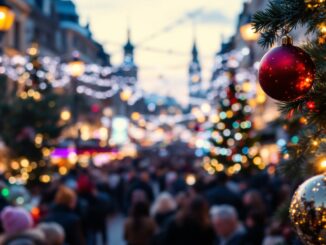 Inverness festive lights during Christmas switch-on event