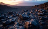 Stunning landscape of Lanzarote's volcanic terrain and vineyards