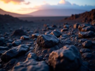 Stunning landscape of Lanzarote's volcanic terrain and vineyards