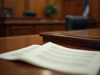 Courtroom scene from the Highlands murder trial