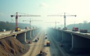 Construction of a new bridge at Laurencekirk junction