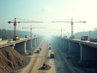 Construction of a new bridge at Laurencekirk junction