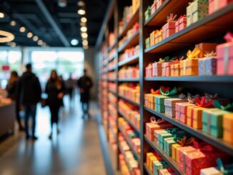 New gift shop interior at Bon Accord shopping centre, Aberdeen