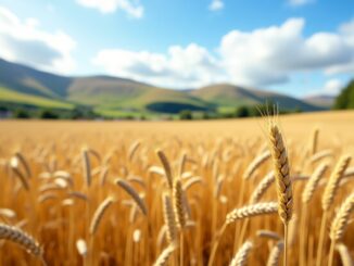 Ancient crops being cultivated in a Scottish field