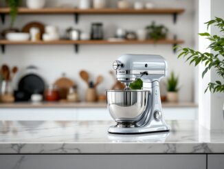 SMEG stand mixer showcasing its sleek design and features