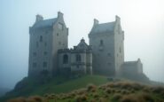 Stunning view of a castle hotel in Scotland