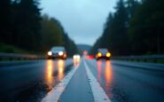 Scene of tragic collision near Forres, Scotland