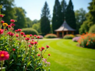 Jim McColl celebrating his gardening achievements