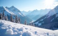 Stunning view of Whistler ski slopes and mountains