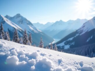 Stunning view of Whistler ski slopes and mountains