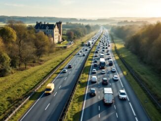 Crash causing traffic disruption on A92 near Dunnottar Castle