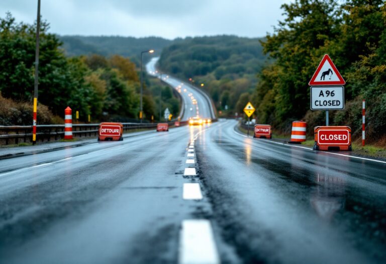 A96 Accident at Bridge of Findhorn