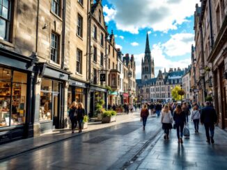 View of Aberdeen's Castlegate showcasing its history