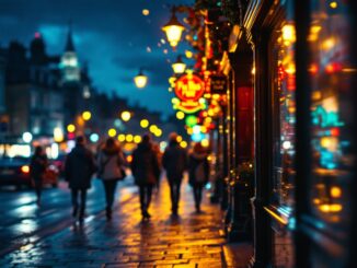 Vibrant nightlife scene in Aberdeen during Mad Friday