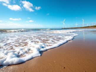 Offshore wind turbines in Aberdeen's energy sector