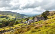 Scenic view of Ballater in the Scottish Highlands