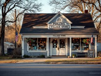 Poolewe Village Store after a break-in incident