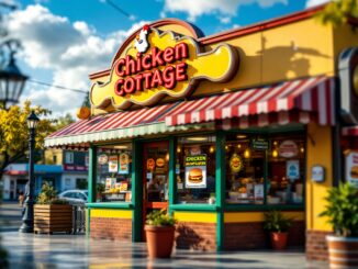 Inaugurazione di Chicken Cottage a Oban con clienti entusiasti