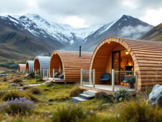 Luxurious glamping tent with mountain views near Ben Nevis