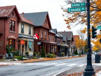 Scenic view of Elgin's Little Canada neighborhood