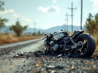 Firefighters responding to a motorbike fire in Aberdeenshire