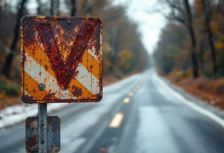 Fading Road Signs in Inverness