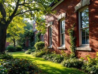 Historic schoolmaster's house exterior in Elgin