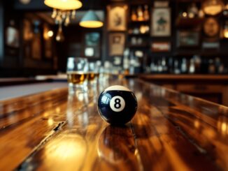 Teenagers enjoying pool and darts at Orkney pub