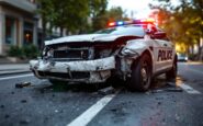 Police car involved in a serious collision in Aberdeenshire