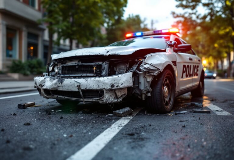 Police Car Collision in Aberdeenshire