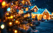 Christmas lights display created by a Moray dad for charity