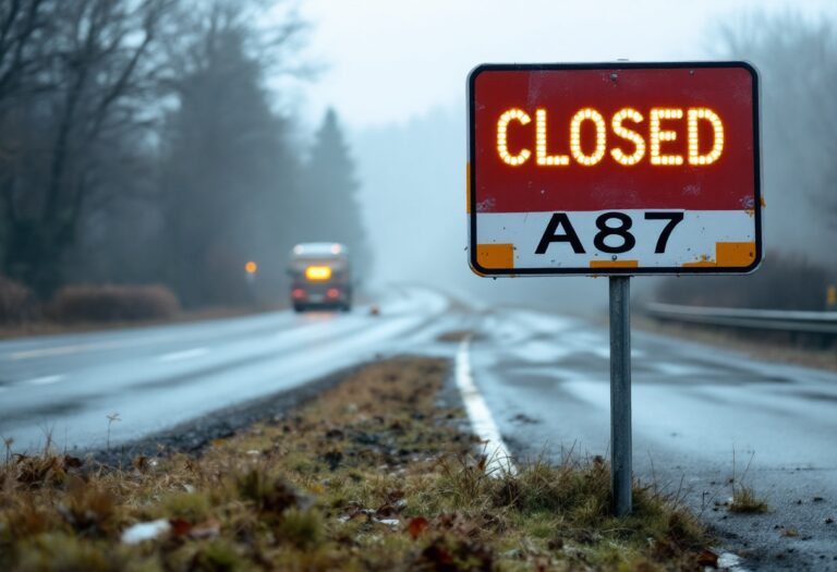 Traffic Disruption on Isle of Skye After Crash