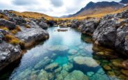 Travel influencer exploring the stunning Fairy Pools in Scotland