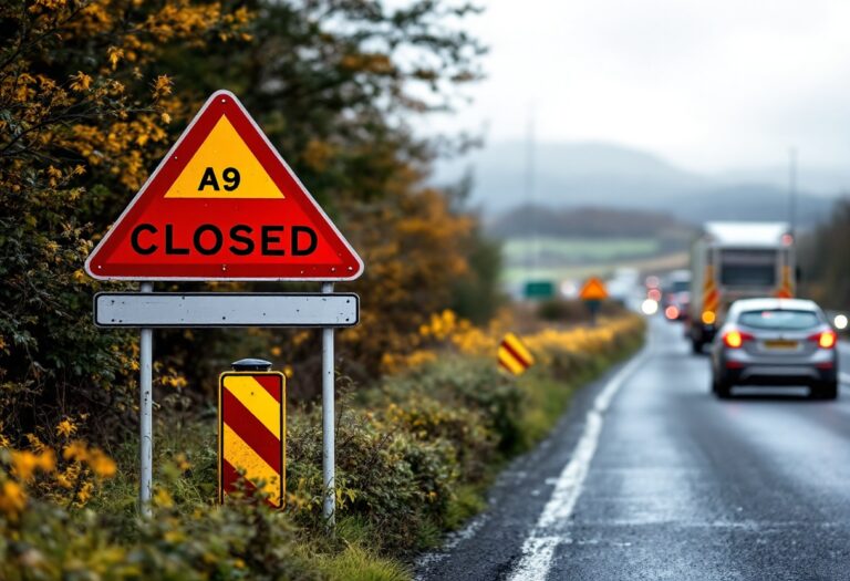 Two-Car Crash A9 Brora Major Delays