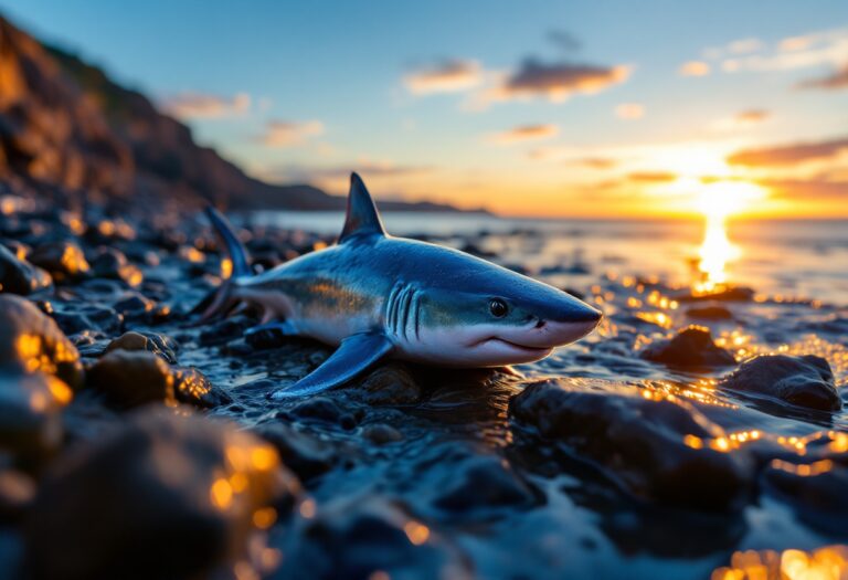 Brave Resident Rescues Stranded Shark in Stonehaven