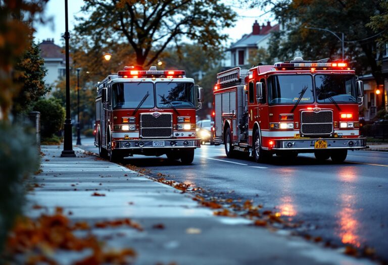 Firefighters Respond on Bridge of Don Street