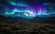 Spectacular Northern Lights over Scotland's New Year celebrations