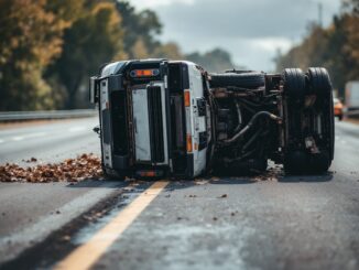 Overturned lorry causing traffic disruption on A90