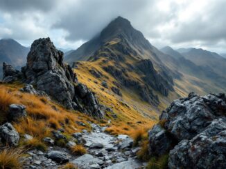 Climbers in Glencoe mountains during a tragic incident