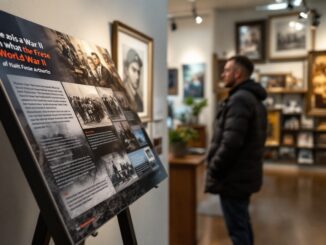 Artwork from WWII displayed at Highland Museum