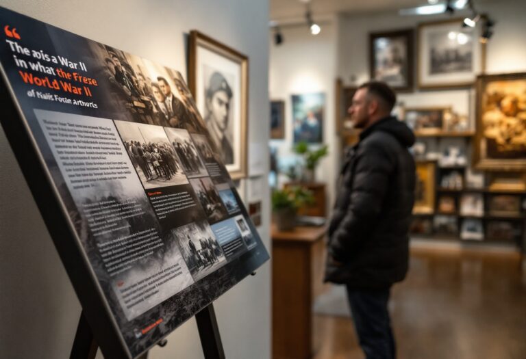 WWII Artwork at Highland Museum on BBC Show