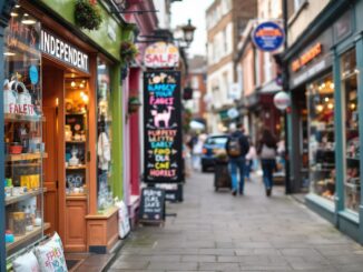 Vibrant streets of Hull's HU1 area showcasing local culture