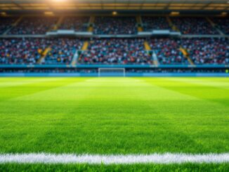 Referee making a decision during a football match